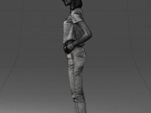 000081 Casual Woman in Modern Outfit 0912 Modèle 3D