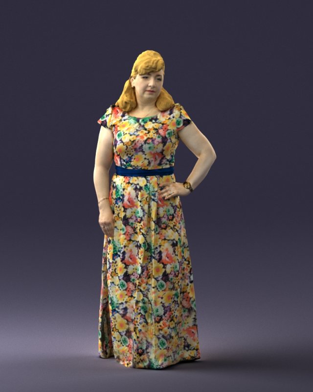 flower dress 0623-1 Modello 3D .c4d .max .obj .3ds .fbx .stl .blend 