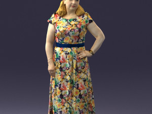 flower dress 0623-1 3D Model