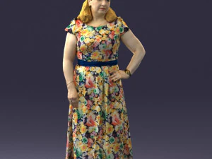 flower dress 0623-1 3D Model