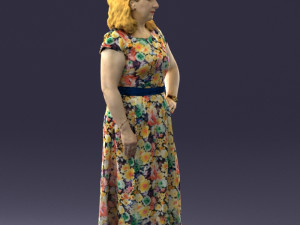 flower dress 0623-1 Modello 3D