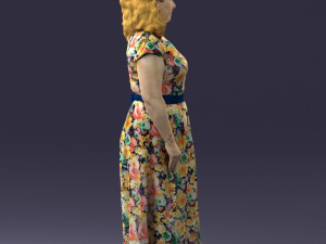 flower dress 0623-1 Modello 3D