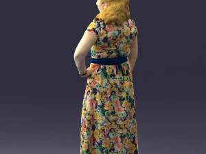 flower dress 0623-1 3D Model