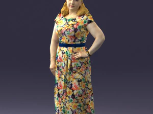 flower dress 0623-1 3D Model