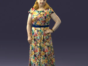flower dress 0623-1 3D Model