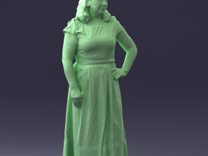 flower dress 0623-1 Modello 3D