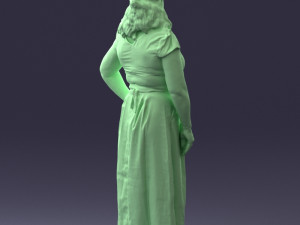 flower dress 0623-1 Modello 3D