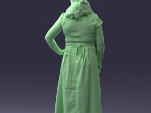 flower dress 0623-1 Modello 3D