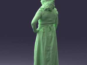 flower dress 0623-1 Modello 3D
