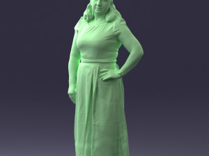 flower dress 0623-1 Modello 3D