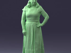 flower dress 0623-1 3D Model