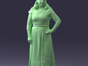 flower dress 0623-1 3d print ready Modèles 3D en vedette