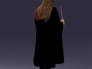 cosplay girl 0730-2 3D Model