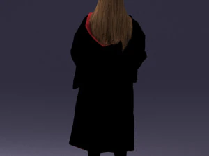 000282 Wizard with Wand and Book 0730 3D Model
