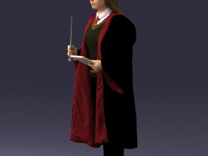 cosplay girl 0730-2 3D Model