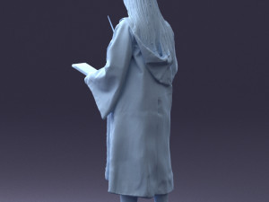 cosplay girl 0730-2 3D Model