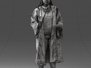 cosplay girl 0730-2 3D Model