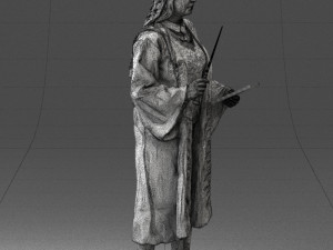 cosplay girl 0730-2 3D Model