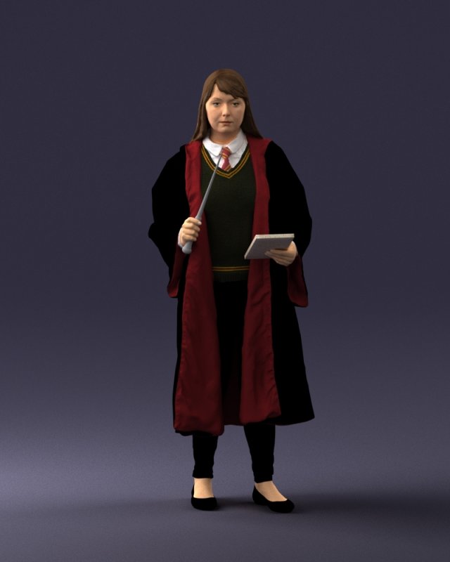 cosplay girl 0730-2 3d print ready 3D प्रिंट मॉडल .c4d .max .obj .3ds .fbx .stl .blend 