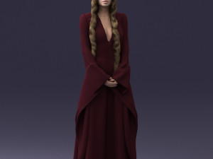 lady in a dress 1105 Modelo 3D