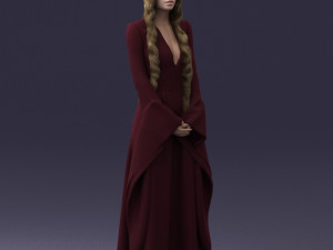 lady in a dress 1105 Modelo 3D