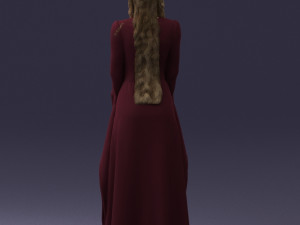 lady in a dress 1105 Modelo 3D