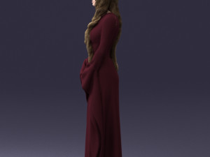 lady in a dress 1105 Modelo 3D