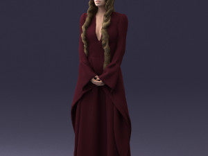 lady in a dress 1105 Modelo 3D