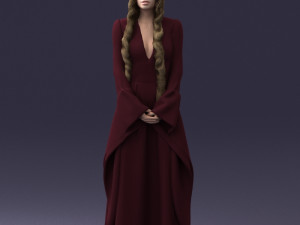 lady in a dress 1105 Modelo 3D