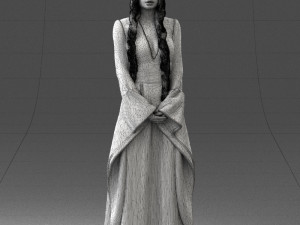 lady in a dress 1105 Modelo 3D