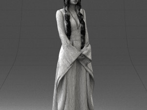 lady in a dress 1105 Modelo 3D