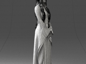 lady in a dress 1105 Modelo 3D
