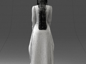 lady in a dress 1105 Modelo 3D