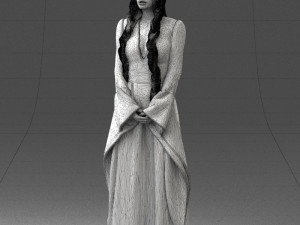 lady in a dress 1105 Modelo 3D