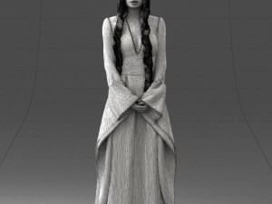 lady in a dress 1105 Modelo 3D