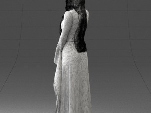 lady in a dress 1105 3d print ready Modèles 3D en vedette