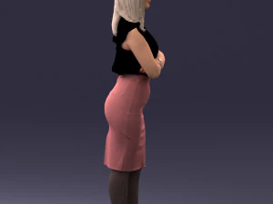 000327 Business Woman Standing 1212 3D Model