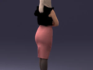000327 Business Woman Standing 1212 3D Model