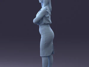 000327 Business Woman Standing 1212 3D Model