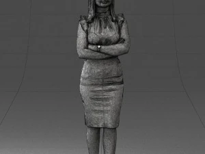 000327 Business Woman Standing 1212 3D Model
