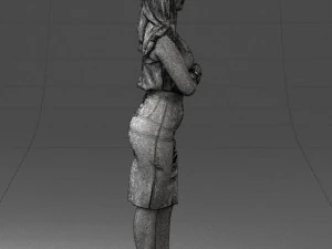 000327 Business Woman Standing 1212 3D Model