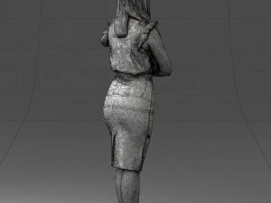 000327 Business Woman Standing 1212 3D Model