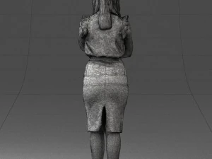 000327 Business Woman Standing 1212 3D Model