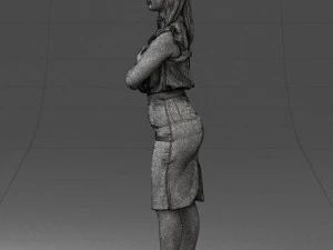 000327 Business Woman Standing 1212 3D Model