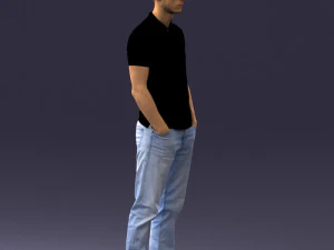 000329 Young Man in Casual Outfit 1226 3dp 3D Print Model