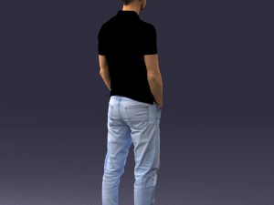 000329 Young Man in Casual Outfit 1226 3dp 3D Print Model