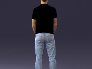 000329 Young Man in Casual Outfit 1226 3dp 3D Print Model