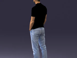 000329 Young Man in Casual Outfit 1226 3dp 3D Print Model
