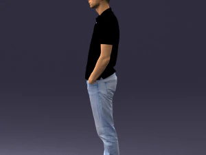 000329 Young Man in Casual Outfit 1226 3dp 3D Print Model