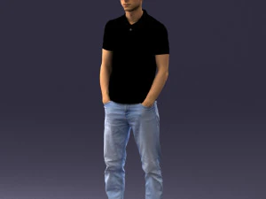 000329 Young Man in Casual Outfit 1226 3dp 3D Print Model